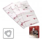 3 electrostatic filter bags with 3 notches - 3 sacs filtres électrostatiques à 3 dents