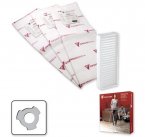 3 electrostatic filter bags (3 notches) and carbon dust filter - 3 sacs filtres électrostatiques (3 dents) et fil