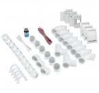 3 Deco Vac inlets installation kit without pipes - Ensemble d'installation 3 prises Déco Vac sans tuyaux